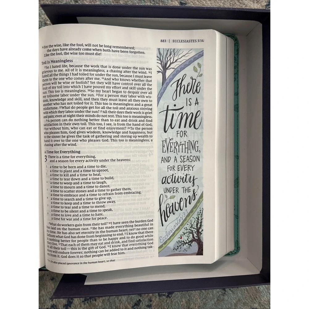 NIV Beautiful Word Bible Updated Edition Peel/Stick Full Color NEW